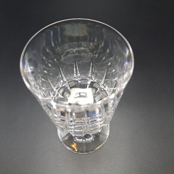 Vintage Crystal Wine Goblet Elegant Cut Glass Stemware - Picture 5 of 13